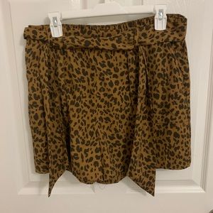 A New Day Leopard Tie Shorts